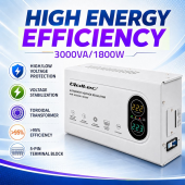 QOLTEC Stabilizator napięcia AVR 3000VA | 1800W  - 50450 - Zdjęcie 2