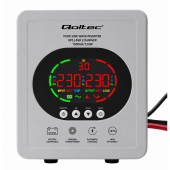 QOLTEC Zasilacz awaryjny UPS Pure Sine Wave | 1000VA/720W | Przetwornica12/230V z AVR | LCD | LiFePO4 AGM GEL  - 50451 - Zdjęcie 3