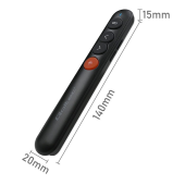 QOLTEC Laserowy wskaźnik/Prezenter 4w1/USB 3.0/2.4GHz/30m - 50631 - Zdjęcie 6