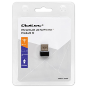 QOLTEC Ultraszybki bezprzewodowy mini adapter USB Wi-Fi | standard AC | 650Mbps  - 50664 - Zdjęcie 4