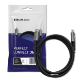 QOLTEC Kabel USB4 Ultra-Fast | USB-C PD 240W | Thunderbolt 3/4 | 4K |   40Gb/s | 1m | Czarny  - 50669 - Zdjęcie 2