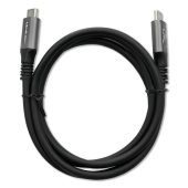 QOLTEC Kabel USB4 Ultra-Fast | USB-C PD 240W | Thunderbolt 3/4 | 4K |   40Gb/s | 1m | Czarny  - 50669 - Zdjęcie 3