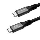 QOLTEC Kabel USB4 Ultra-Fast | USB-C PD 240W | Thunderbolt 3/4 | 4K |   40Gb/s | 1m | Czarny  - 50669 - Zdjęcie 4