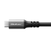 QOLTEC Kabel USB4 Ultra-Fast | USB-C PD 240W | Thunderbolt 3/4 | 4K |   40Gb/s | 1m | Czarny  - 50669 - Zdjęcie 5