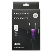 QOLTEC Zasilacz desktopowy 60W | 12V | 5A | 5.5*2.5 | + kabel zasilający  - 50799 - Zdjęcie 7