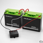 QOLTEC Balanser napięcia 24V do akumulatorów 2x12V | 5A | AGM GEL LiFePO4 | LED  - 51078 - Zdjęcie 3
