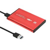 QOLTEC Obudowa na dysk HDD/SSD 2.5 cala SATA3 | USB 3.0 | Czerwona - 51860 - Zdjęcie 1