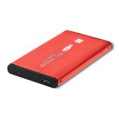 QOLTEC Obudowa na dysk HDD/SSD 2.5 cala SATA3 | USB 3.0 | Czerwona - 51860 - Zdjęcie 2