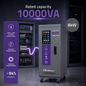 QOLTEC Trófazowy stabilizator napięia AVR | 10kVA | Dokładność +/-3%  - 51906 - Zdjęcie 7