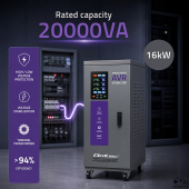 QOLTEC Trójfazowy stabilizator napięcia AVR | 20kVA | Dokładność +/-3%  - 51908 - Zdjęcie 7