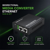 QOLTEC Dwukierunkowy media konwerter SWITCH Ethernet 2xRJ45 2xSFP |     1000Mb/s | 5V  - 51946 - Zdjęcie 4