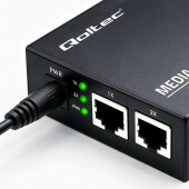 QOLTEC Dwukierunkowy media konwerter SWITCH Ethernet 2xRJ45 2xSFP |     1000Mb/s | 5V  - 51946 - Zdjęcie 10