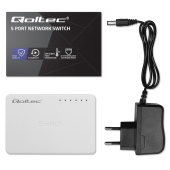 QOLTEC SWITCH przełącznik sieciowy 5 x port RJ45 | 100Mbps | Fast Ethernet| LAN  - 52245 - Zdjęcie 5