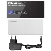 QOLTEC SWITCH przełącznik sieciowy 8 x port RJ45 | 100Mbps | Fast       Ethernet | LAN  - 52246 - Zdjęcie 4