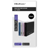 QOLTEC Obudowa | Kieszeń na dysk SSD HDD 2.5 cala | SATA | USB 3.0 | Super  speed 5Gb/s | 2TB | Czarna - 52277 - Zdjęcie 5