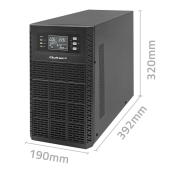 QOLTEC Zasilacz awaryjny UPS 3kVA | 3000W | Power Factor 1.0 | LCD | EPO| USB | On-line  - 52282 - Zdjęcie 4