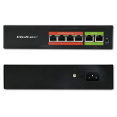 QOLTEC Przełącznik sieciowy SWITCH FAST Ethernet PoE | 4x RJ45 |  2x    RJ45 Uplink | 65W | 10/100Mb/s  - 52289 - Zdjęcie 5