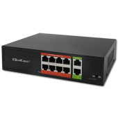 QOLTEC Przełącznik sieciowy SWITCH FAST Ethernet PoE | 8x RJ45 |  2x RJ45 Uplink | 120W | 10/100 Mb/s  - 52290 - Zdjęcie 6