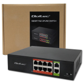QOLTEC Przełącznik sieciowy SWITCH FAST Ethernet PoE | 8x RJ45 |  2x RJ45 Uplink | 120W | 10/100 Mb/s  - 52290 - Zdjęcie 8