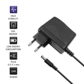 QOLTEC Zasilacz wtyczkowy 24W | 12V | 2A | 5.5*2.1  - 52397 - Zdjęcie 2