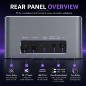 QOLTEC Stacja dokująca 2w1 HDD SSD | SATA | M.2 NVMe | Klonowanie |     USB-C | 10Gb/s | 28TB  - 52631 - Zdjęcie 9