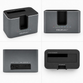 QOLTEC Stacja dokująca 2w1 HDD SSD | SATA | M.2 NVMe | Klonowanie |     USB-C | 10Gb/s | 28TB  - 52631 - Zdjęcie 10