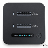QOLTEC Stacja dokująca dysków SSD M.2 NVMe | PCIe | DUAL 2x8TB | USB-C  3.2 | 10Gb/s  - 52633 - Zdjęcie 6