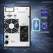 QOLTEC Zasilacz awaryjny UPS Pure Sine Wave | 1kVA | 800W | AVR | LCD | Czysty Sinus  - 52640 - Zdjęcie 3