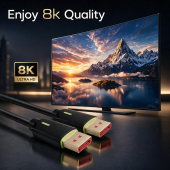QOLTEC Kabel DisplayPort M/M v2.1 | 80G | 1.5m  - 52739 - Zdjęcie 3