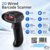 QOLTEC Czytnik kodów kreskowych 1D 2D | QR | EAN | USB  - 52751 - Zdjęcie 2