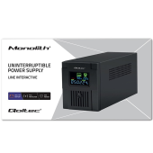 QOLTEC Zasilacz awaryjny UPS | Monolith | 1500VA | 900W | LCD | USB  - 53770 - Zdjęcie 2