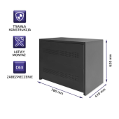 QOLTEC Obudowa modułu bateryjnego | 12Ah | 12kW  - 53958 - Zdjęcie 3