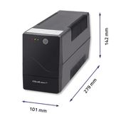 QOLTEC Zasilacz awaryjny UPS MONOLITH | 650VA | 360W - 53970 - Zdjęcie 6