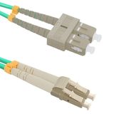 QOLTEC Patchcord światłowodowy LC/UPC-SC/UPC | MultiMode | 50/125 | OM4 | 1m - 54348 - Zdjęcie 1