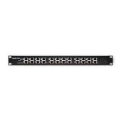 QOLTEC Patch panel RACK | 12 portów | PoE | Czarny  - 54478 - Zdjęcie 1