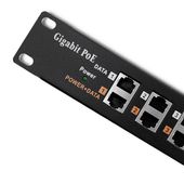 QOLTEC Patch panel RACK | 12 portów | PoE | Czarny  - 54478 - Zdjęcie 2