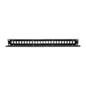 QOLTEC Patch panel RACK | 24 porty | UTP blank | Czarny  - 54479 - Zdjęcie 3