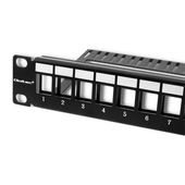 QOLTEC Patch panel RACK | 24 porty | UTP blank | Czarny  - 54479 - Zdjęcie 5