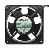 QOLTEC Wentylator do szaf RACK 19" | 230V | 120x120x38 | Czarny  - 54506 - Zdjęcie 4