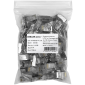 QOLTEC Wtyk przelotowy złącze RJ45 | CAT6 | FTP | Pass Through |  Pozłacane styki | 100 sztuk  - 54548 - Zdjęcie 3