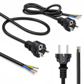 QOLTEC Kabel zasilający SCHUKO CEE 7/7 (E/F) | miedź Cu | odizolowany lutowany | 3x0.75mm2 | 1.8m  - 54596 - Zdjęcie 6