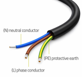 QOLTEC Kabel zasilający SCHUKO CEE 7/7 (E/F) | miedź Cu | odizolowany lutowany | 3x1.5mm2 | 1.8m  - 54598 - Zdjęcie 5