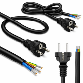 QOLTEC Kabel zasilający SCHUKO CEE 7/7 (E/F) | miedź Cu | odizolowany lutowany | 3x1.5mm2 | 1.8m  - 54598 - Zdjęcie 6