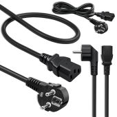 QOLTEC Kabel zasilający | wtyczka kątowa SCHUKO CEE 7/7 (E/F) | IEC C13 | 3x0.5mm2 | czysta miedź | 1.5m  - 54616 - Zdjęcie 6