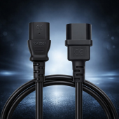 QOLTEC Kabel zasilający IEC C13 | C14 | 3x0.75mm2 | Czysta miedź Cu | 2m  - 54630 - Zdjęcie 3