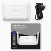 QOLTEC Router Home&Travel 4G LTE WiFi 6 | AX300 | 2.4GHz | Dual Antena |USB-C | Micro SIM  - 56980 - Zdjęcie 3