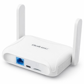 QOLTEC Router Home&Travel 4G LTE WiFi 6 | AX300 | 2.4GHz | Dual Antena |USB-C | Micro SIM  - 56980 - Zdjęcie 1