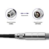 QOLTEC Kabel koncentryczny LMR400 | N żeński | RP-SMA męski | 3m  - 57027 - Zdjęcie 4