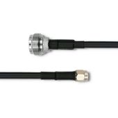 QOLTEC Kabel koncentryczny RG58 | N żeński | RP-SMA męski | 1m  - 57030 - Zdjęcie 2