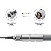 QOLTEC Kabel koncentryczny RG58 | N żeński | RP-SMA męski | 1m  - 57030 - Zdjęcie 4